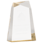 7" Gold Facet Wedge Acrylic
