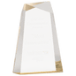 8" Gold Facet Wedge Acrylic