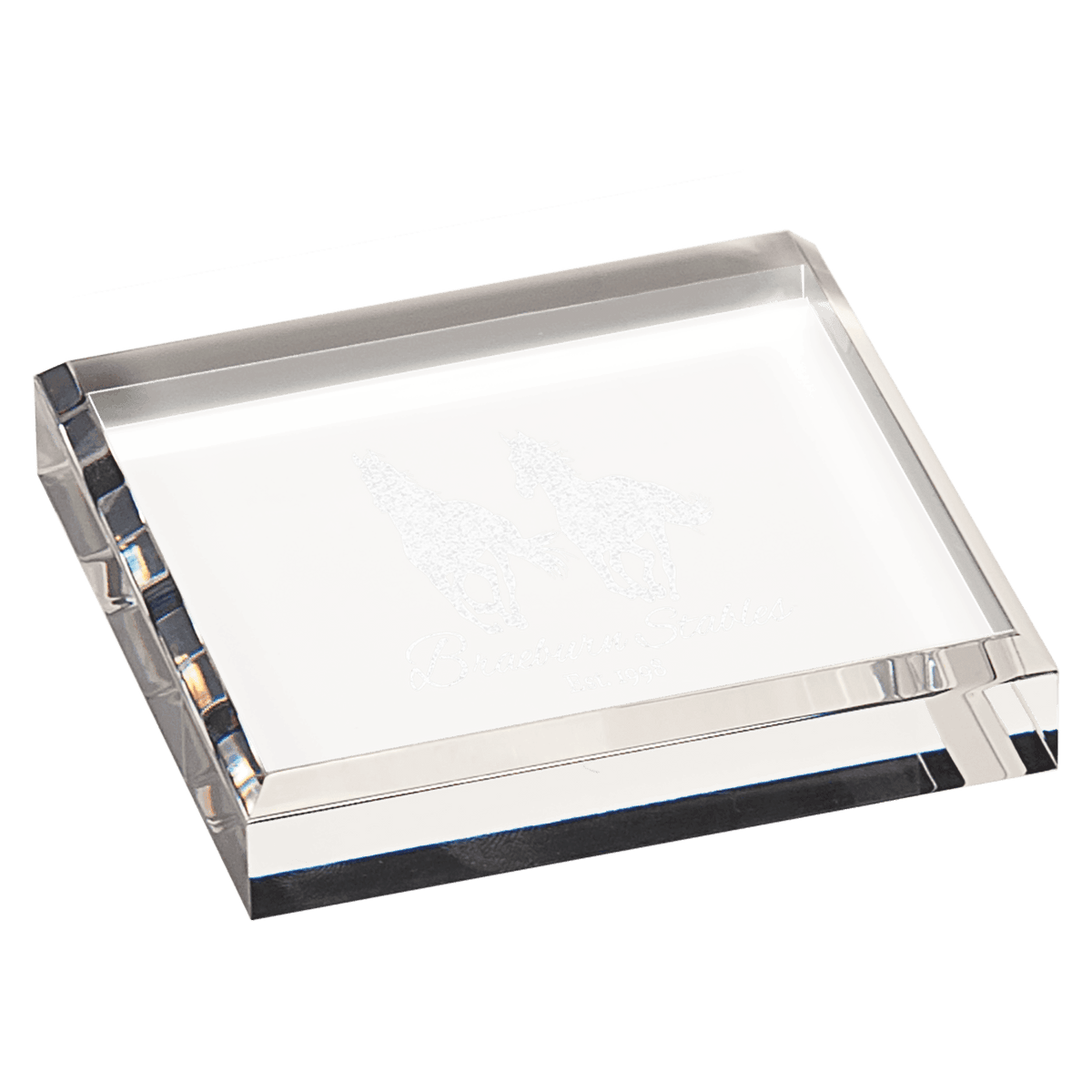 Clear Acrylic Paperweight