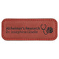 3 1/4" x 1 1/4" Rose' Leatherette Badge with Magnet