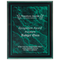 7" x 9" Green Marble Border Acrylic Clear-Plaq