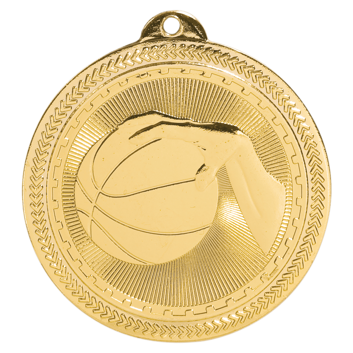 Basketball BriteLazer Medal-Gold