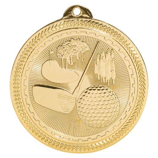 Golf BriteLazer Medal-Gold