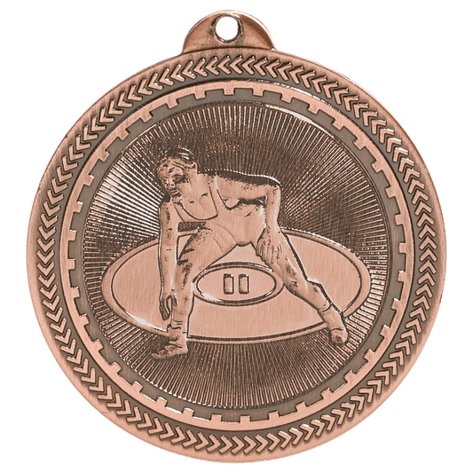 Wrestling BriteLazer Medal-Bronze