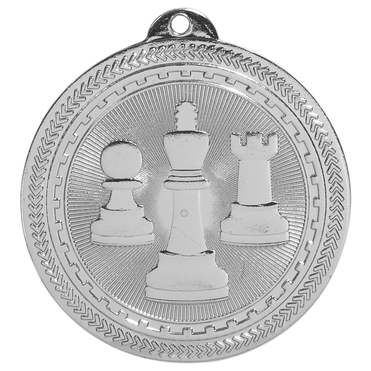 Chess BriteLazer Medal-Silver