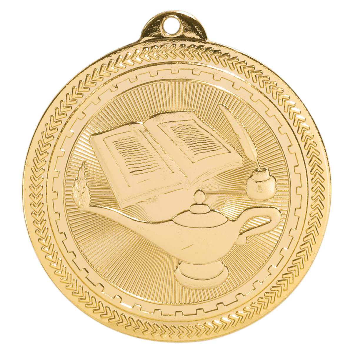 Lamp of Knowledge BriteLazer Medal-Gold
