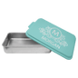 Aluminum Cake Pan with Teal Powder Coated Lid