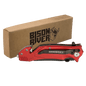 Bison River Red Anodized Aluminum Rescue Knife
