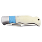 Bison River Bone/Blue Handle Folding Knife