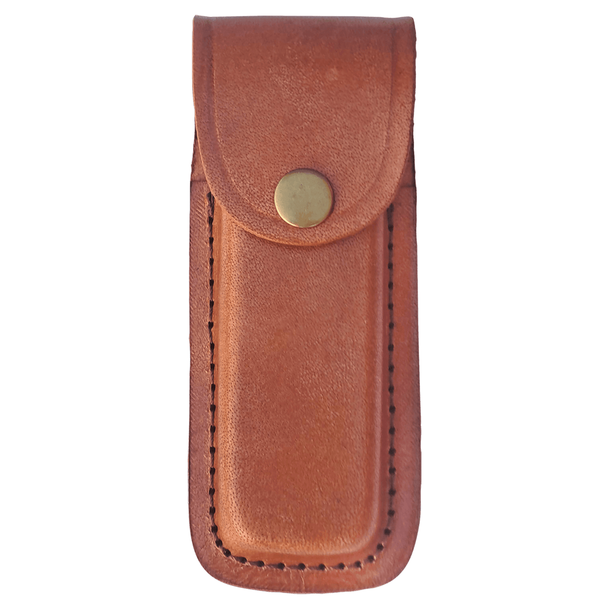 Bison River Leather Sheath with Snap Closure for 5" Folding Knife