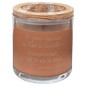 Tropical Coconut Candle in a Glass Holder with Wood Lid