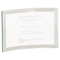 4" x 6" Bevel Glass Crescent