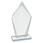 Medium Diamond Clear Glass Award