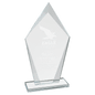 Large Diamond Clear Glass Award