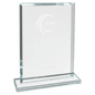 Small Rectangle Clear Glass Award