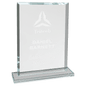 Medium Rectangle Clear Glass Award