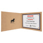 Light Brown Leatherette Certificate Holder for 8 1/2" x 11" Certificate