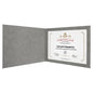 Gray Leatherette Certificate Holder for 8 1/2" x 11" Certificate