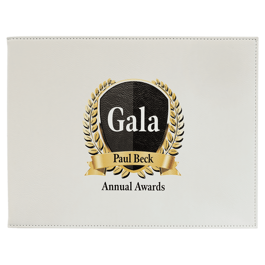 White Leatherette Certificate Holder for 8 1/2" x 11 Certificate