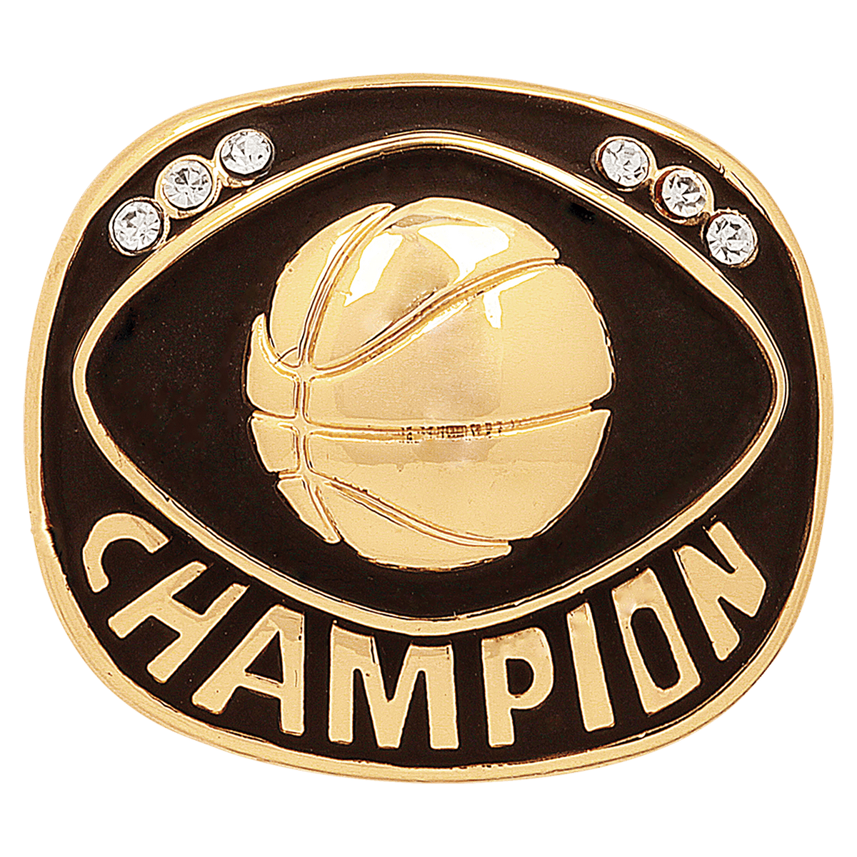 Basketball Gold Champion Ring Insert (Price includes ring ordered by size)