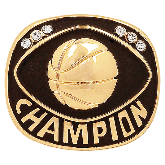 Basketball Gold Champion Ring Insert (Price includes ring ordered by size)
