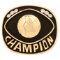 Soccer Champion Ring Insert (Price includes ring ordered by size)