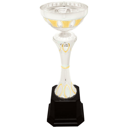 Silver/Gold Metal Cup-10 3/4"