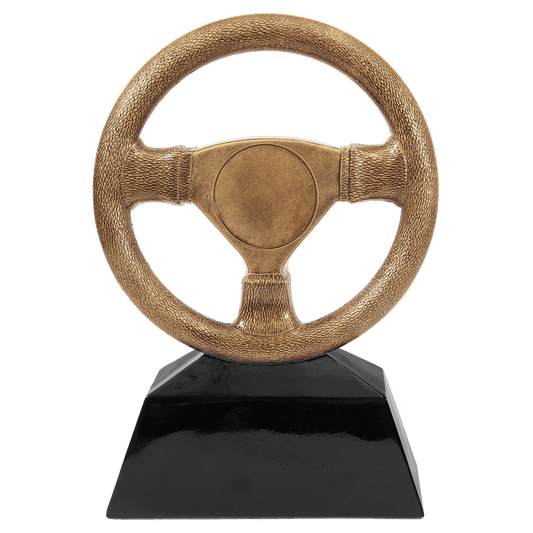 Antique Gold Steering Wheel Resin-10"