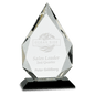 10" Crystal Diamond on a Black Crystal Base