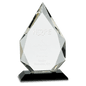 9" Crystal Diamond on a Black Crystal Base