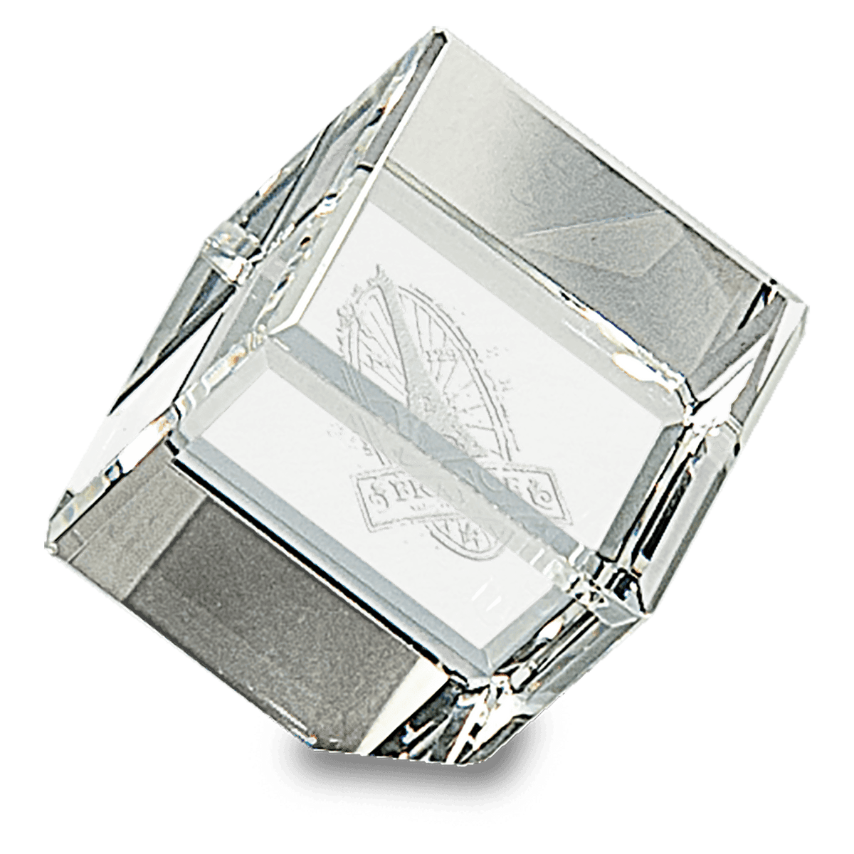 2 1/4" Crystal Cube Paperweight