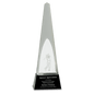11 1/2" Crystal 3D Golf Spire on a Black Crystal Base
