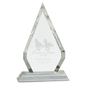 8 1/2" Crystal Diamond on a Clear Crystal Base