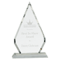 10 3/4" Crystal Diamond on a Clear Crystal Base
