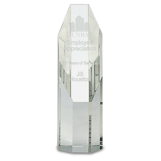 7 1/2" Crystal Octagon Tower