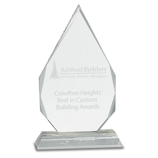 9" Crystal Diamond on a Clear Crystal Base