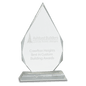 9" Crystal Diamond on a Clear Crystal Base