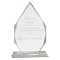10 1/2" 7" Crystal Diamond on a Clear Crystal Base
