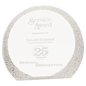 Rounded Crystal with Decorative Edge