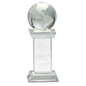 Crystal Globe on Clear Crystal Tower Base