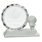 Crystal Golf Award on a Clear Pedestal Base