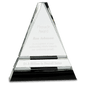 7 3/4" Crystal Triangle on a Black Crystal Base