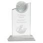 Crystal Golf Ball Peak Award-8"