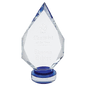 Large Diamond Crystal with Blue/Clear Base
