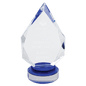 Medium Diamond Crystal with Blue/Clear Base