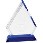 7 3/4" Crystal with Blue Base