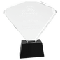 Large Crystal Fan with Black Base