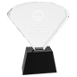 Small Crystal Fan with Black Base