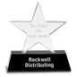6 3/4" Premier Crystal Star on a Black Crystal Base