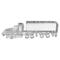 Crystal Medium Semi Truck